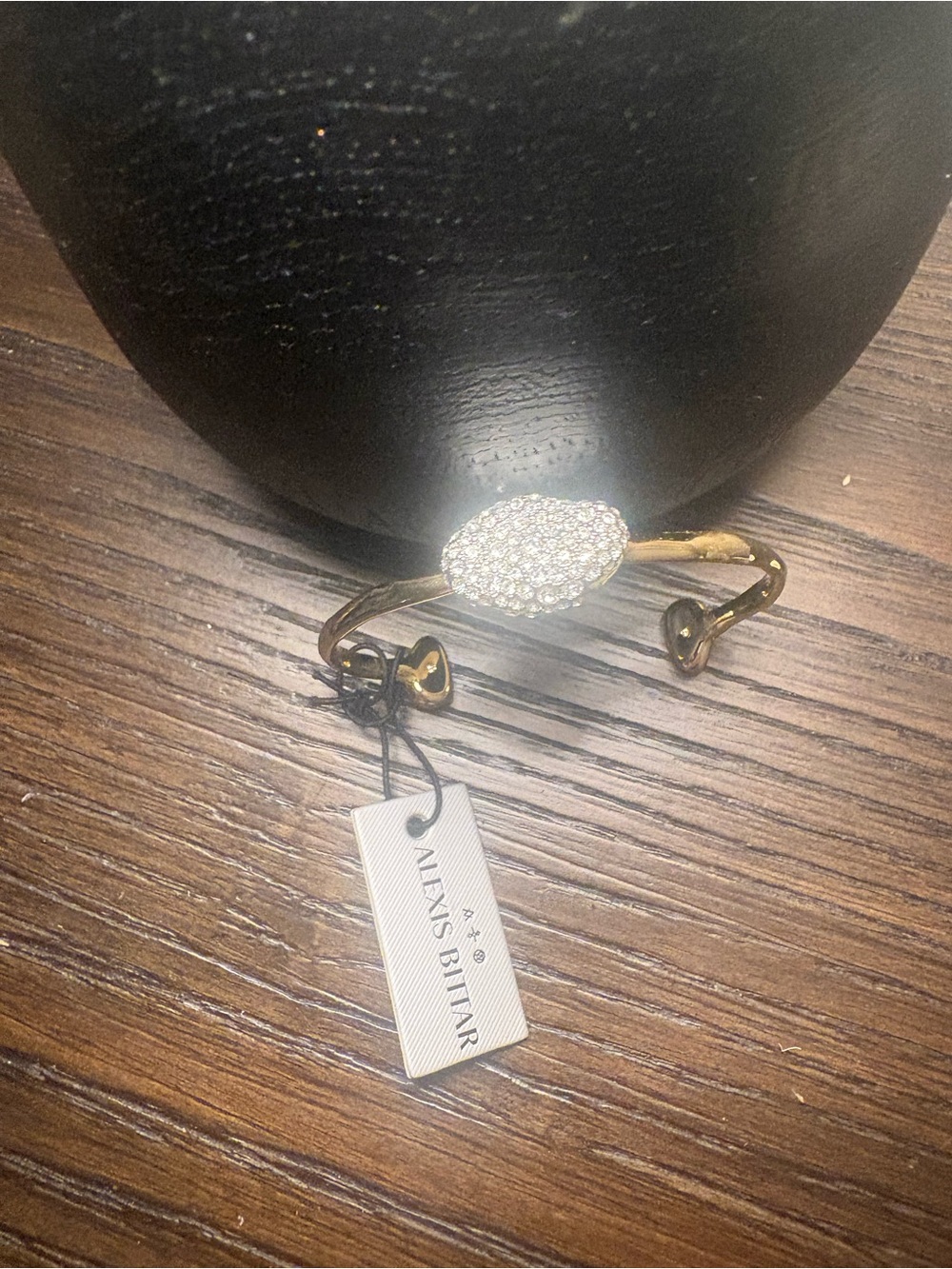 NEW Alexis Bittar Gold Pavรฉ Crystal Cuff Bracelet